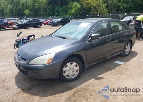 2004 Honda Accord 2.4 Lx из США, поврежденный, VIN 1HGCM56394A024962